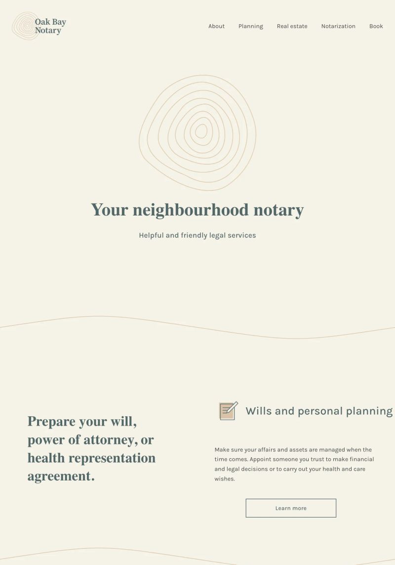 Oak Bay Notary screenshot