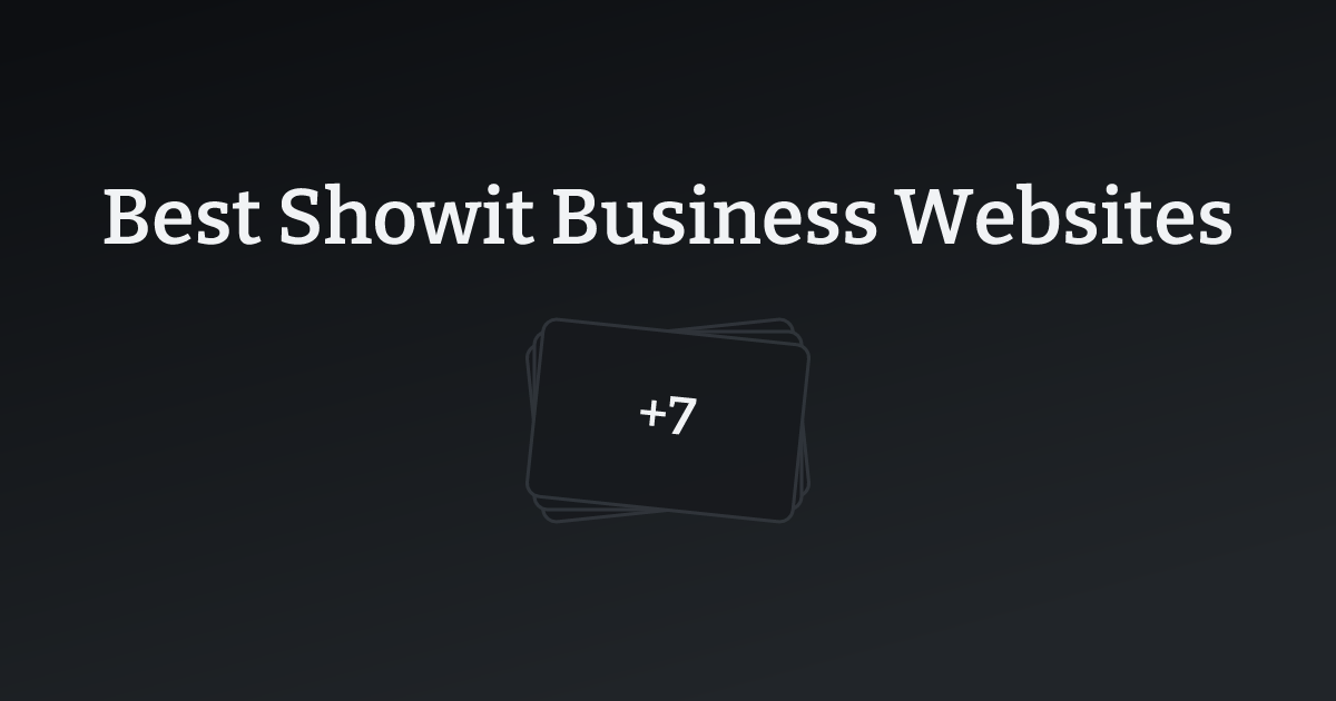 Best Showit Business Websites with count