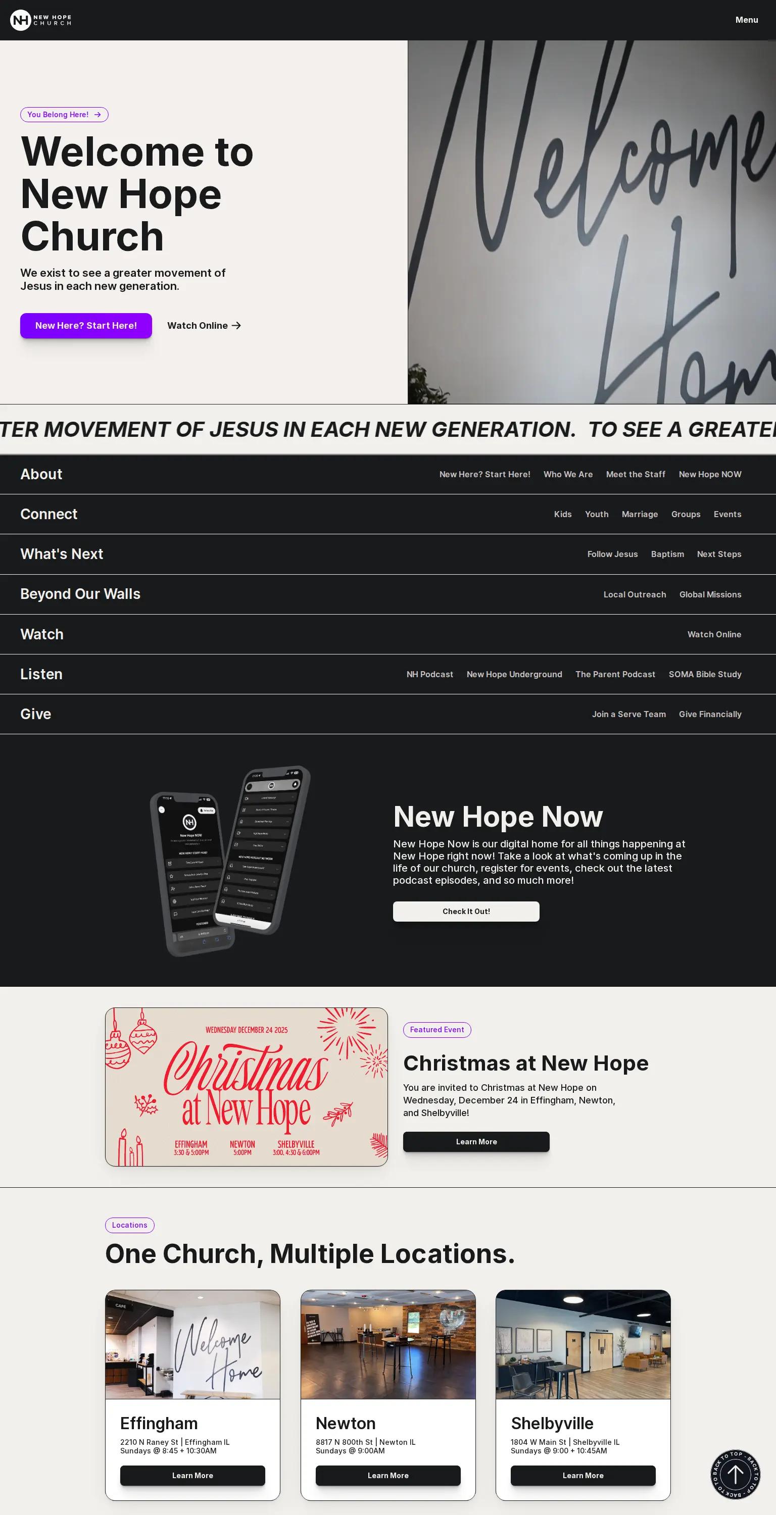 New Hope Church screenshot