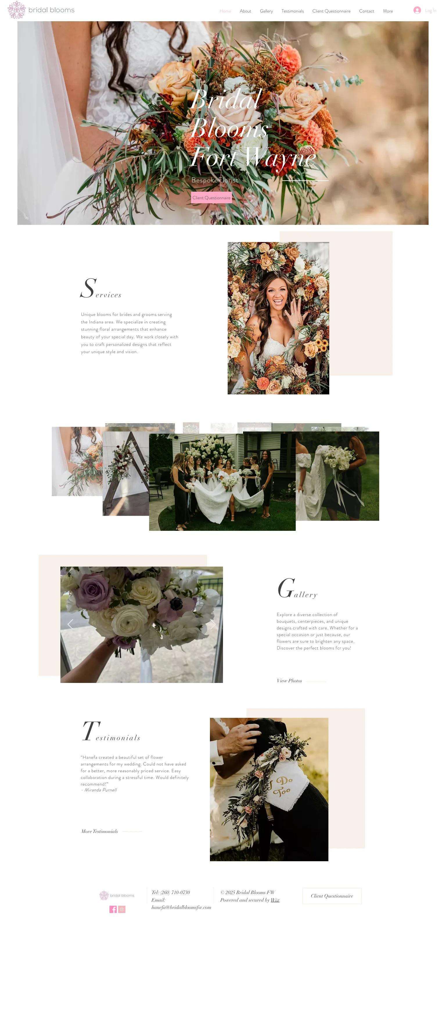 Bridal Blooms Fort Wayne screenshot