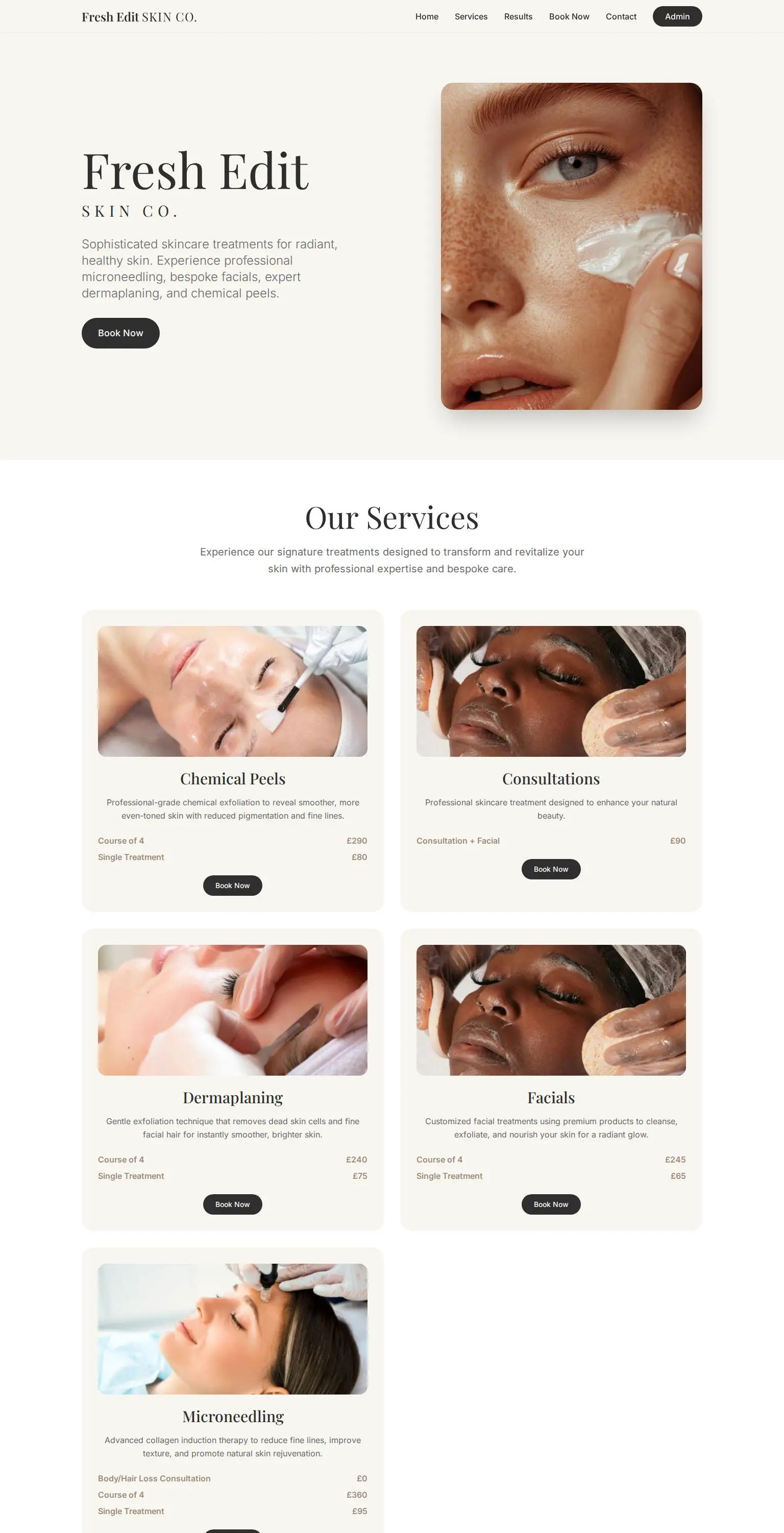 Fresh Edit SKIN CO screenshot