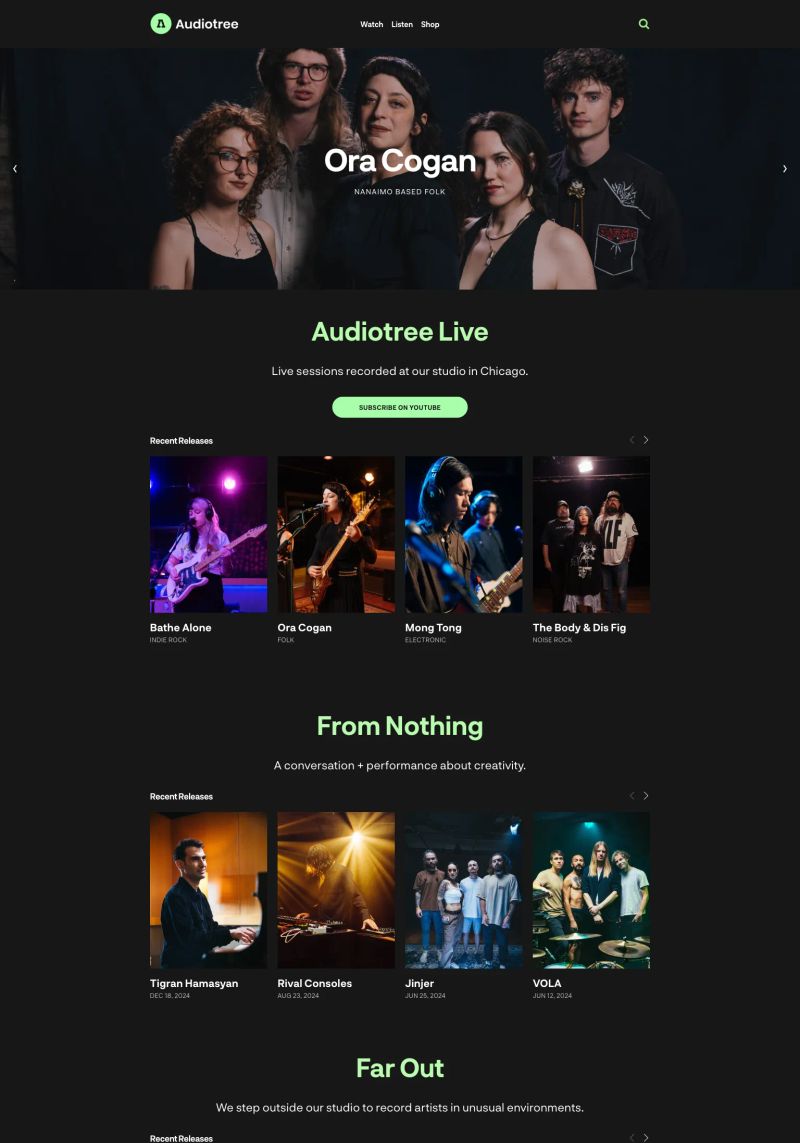 Audiotree screenshot