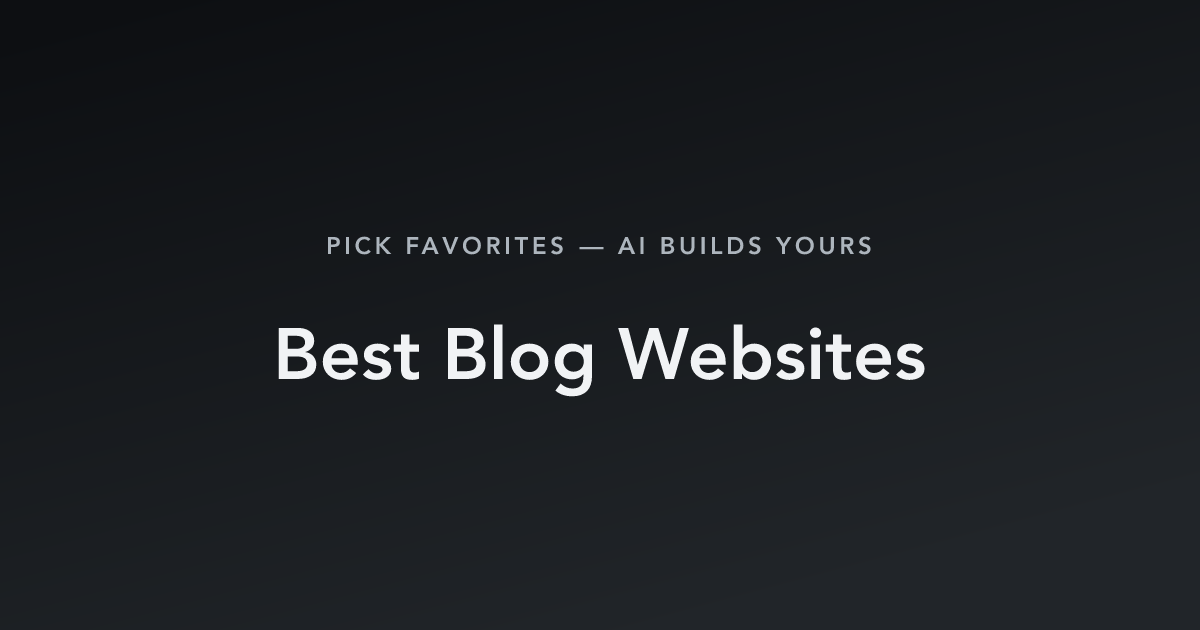 Best Blog Websites with count