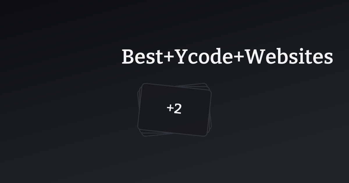 Best Ycode Websites with count