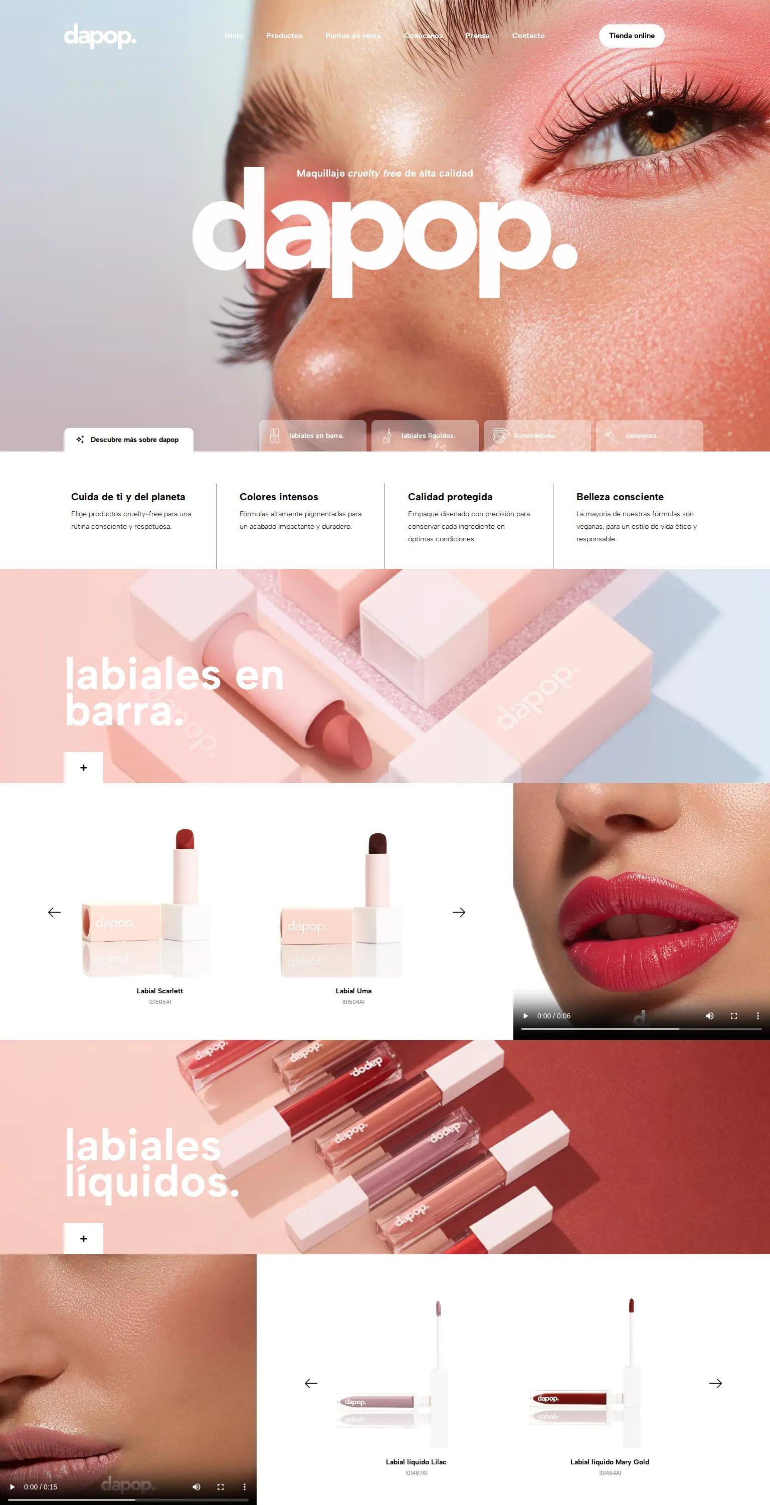 Dapop Cosmetics screenshot