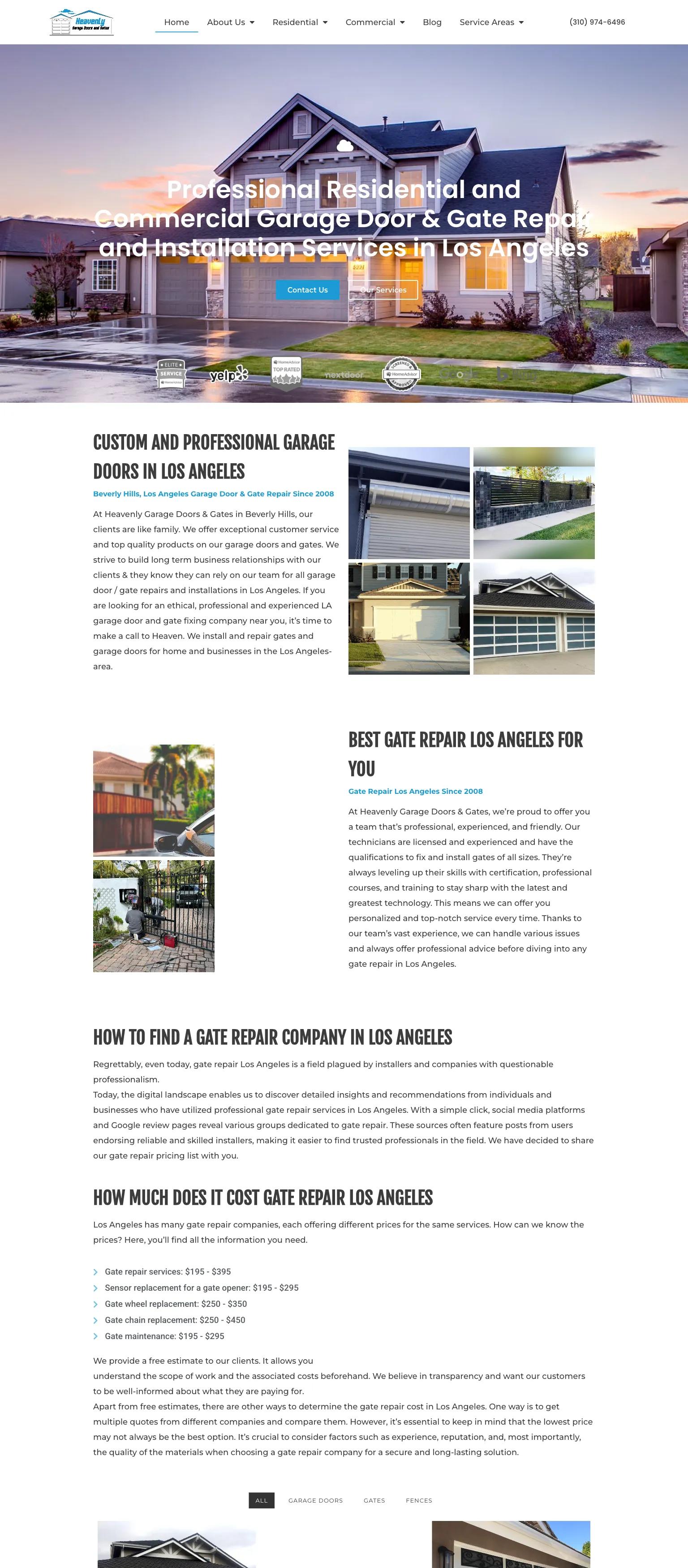 Heavenly Garage Doors & Gates screenshot