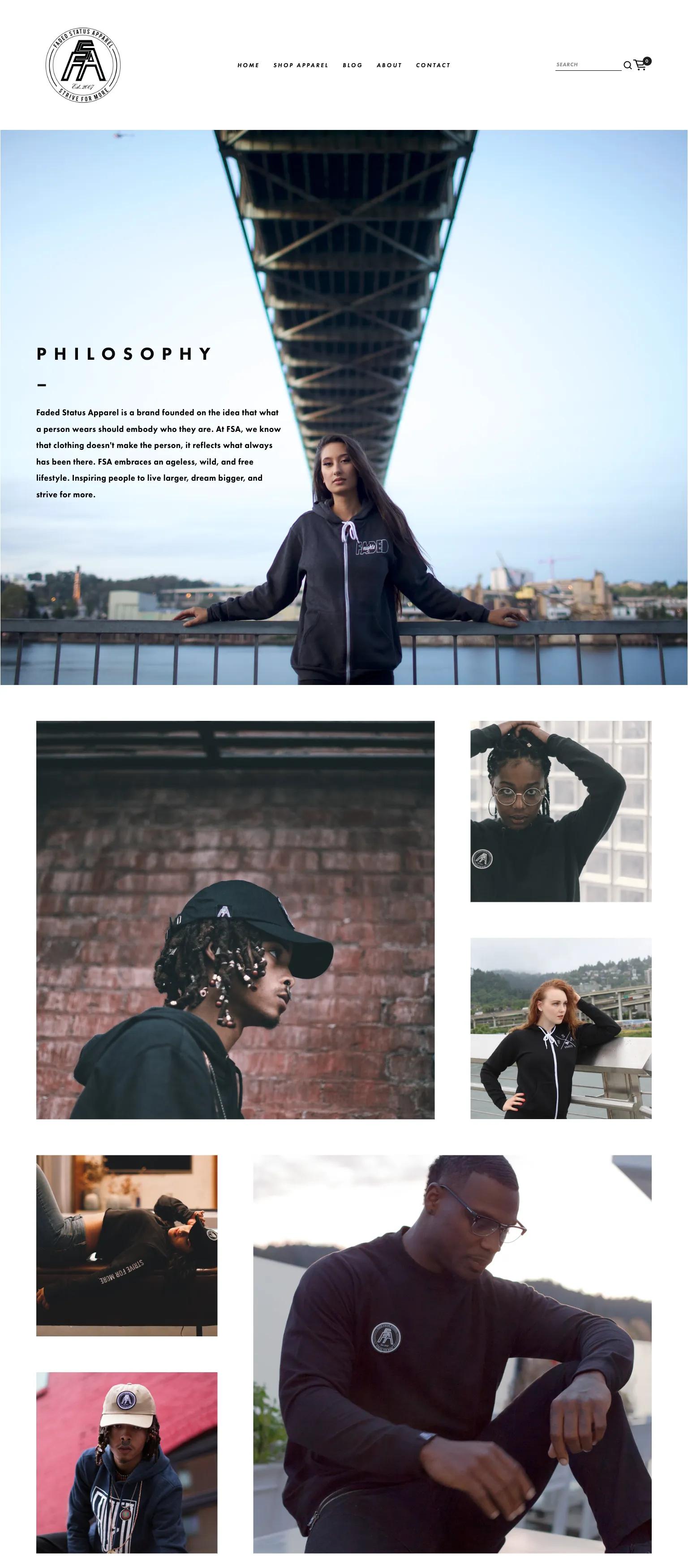 Faded Status Apparel screenshot