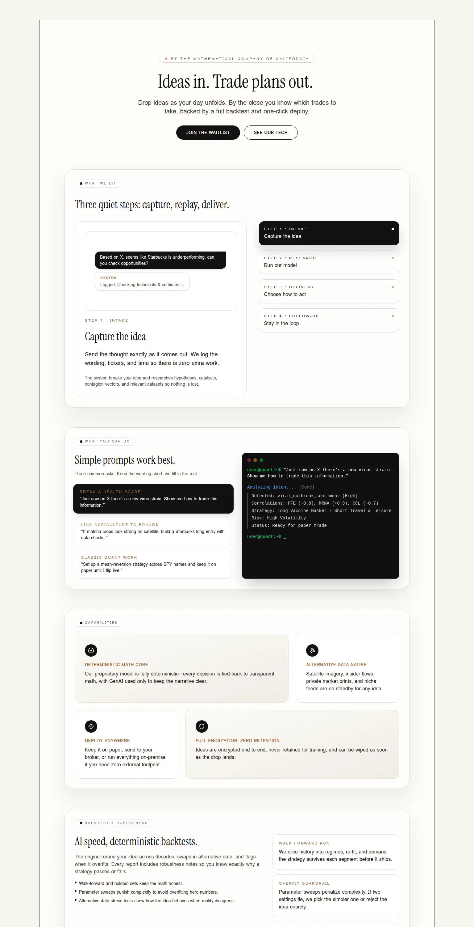 The Mathematical Company screenshot