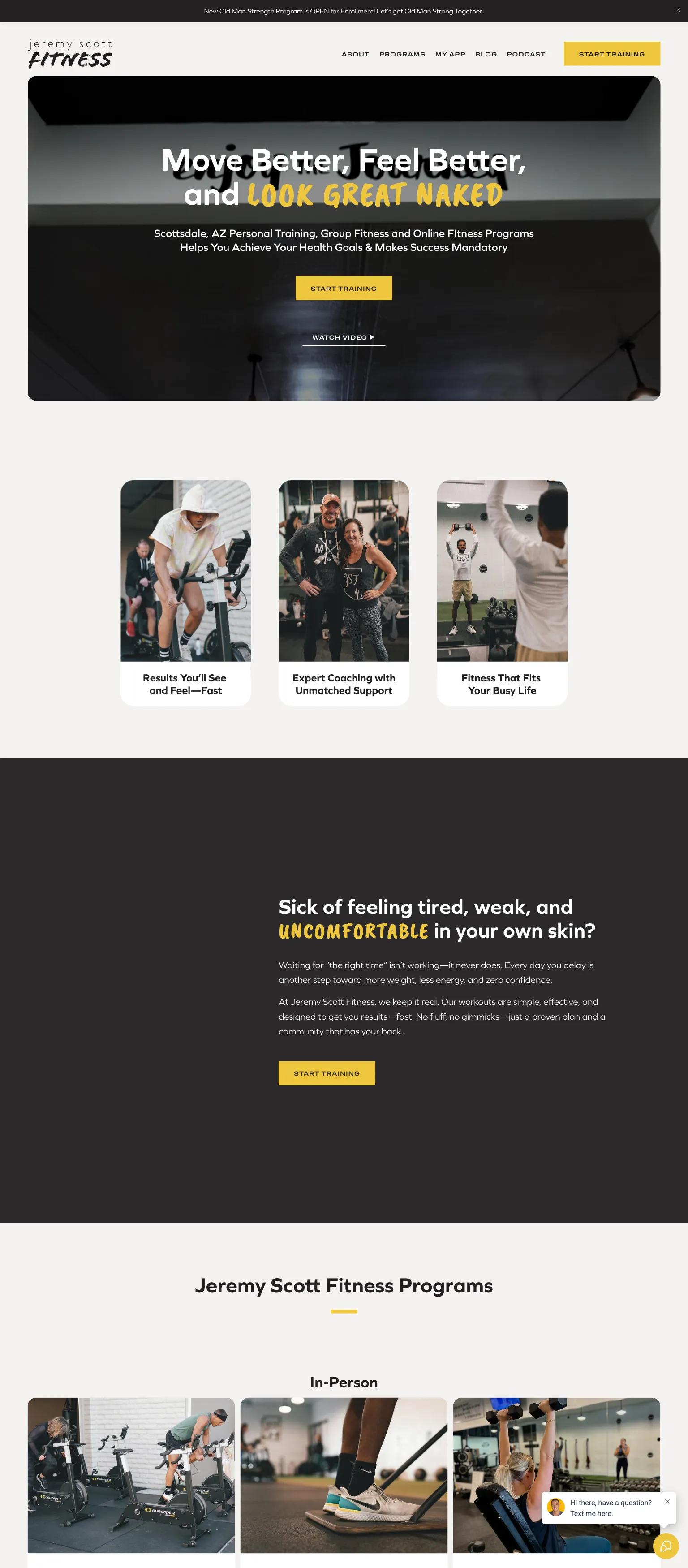 Jeremy Scott Fitness screenshot