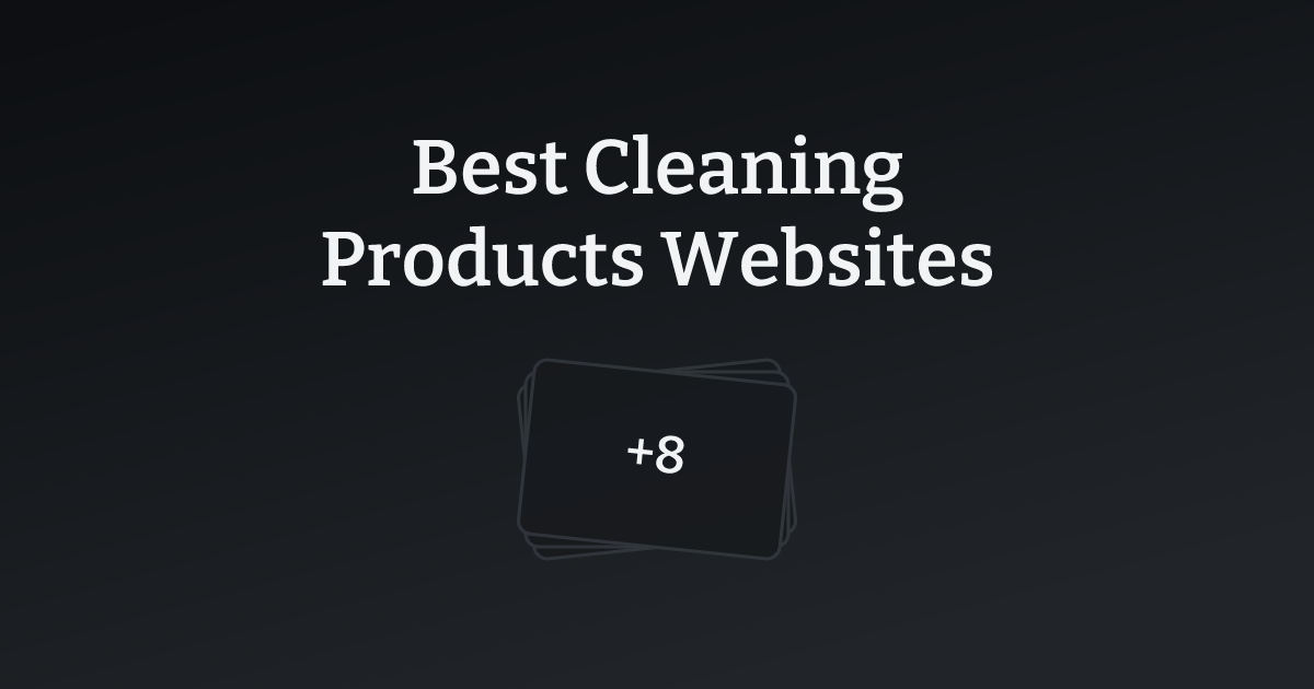 Best Cleaning Products Websites with count