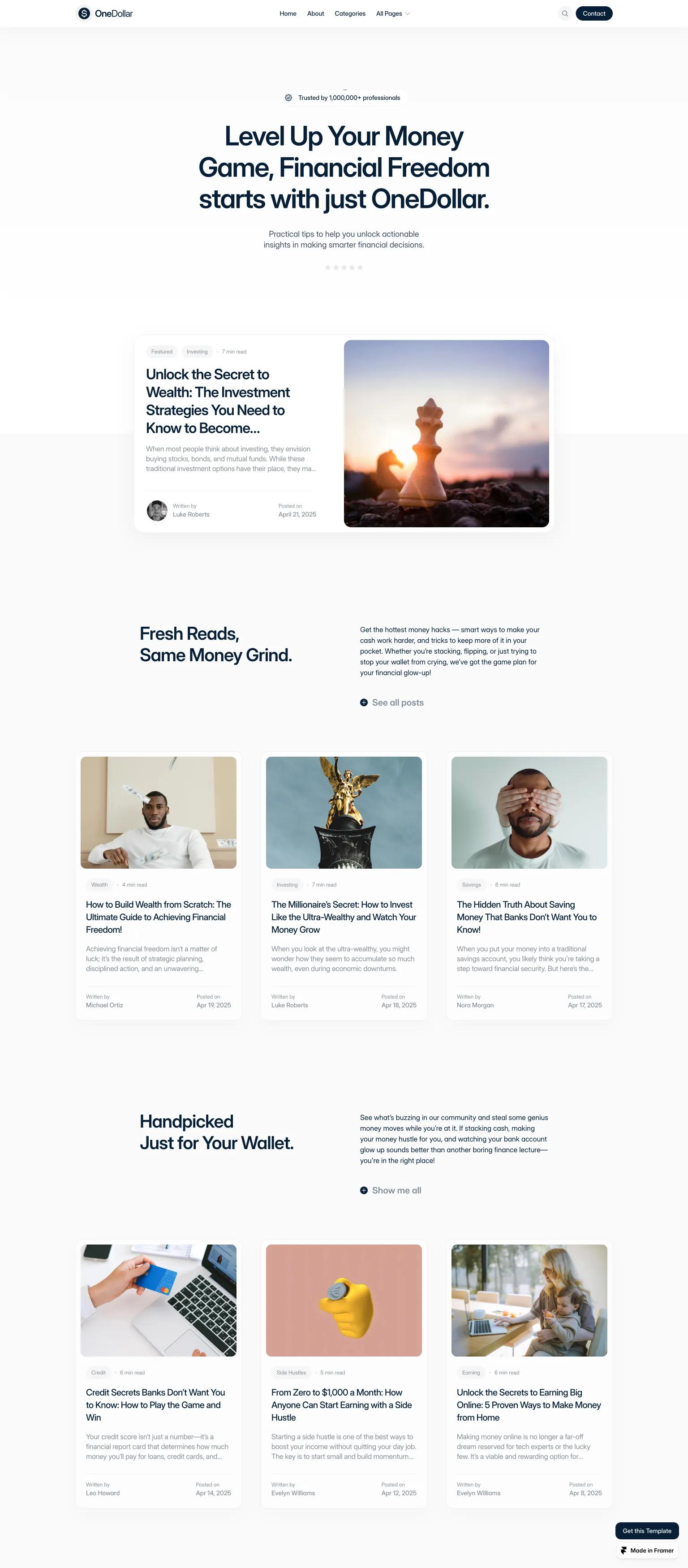 Onedollar screenshot