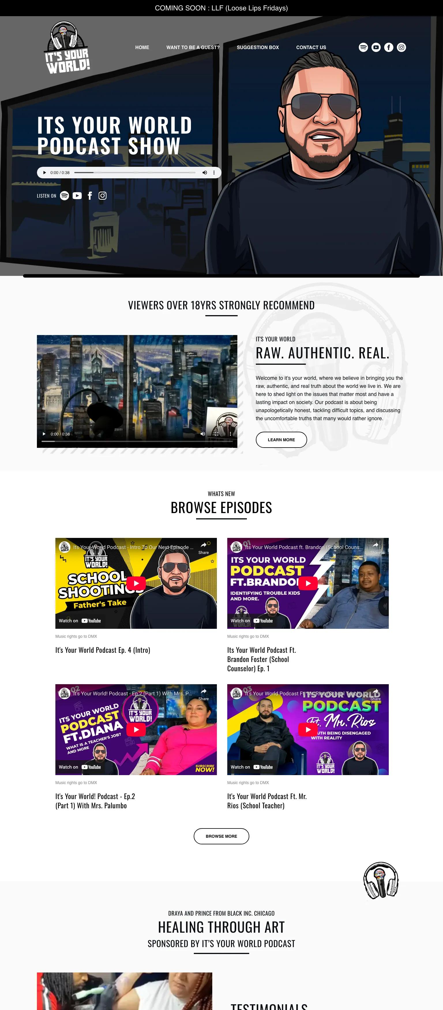 It's Your World Podcast screenshot