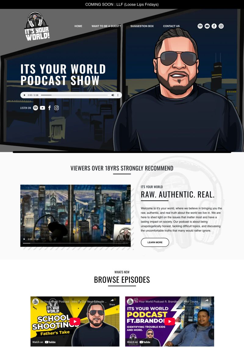 It's Your World Podcast screenshot