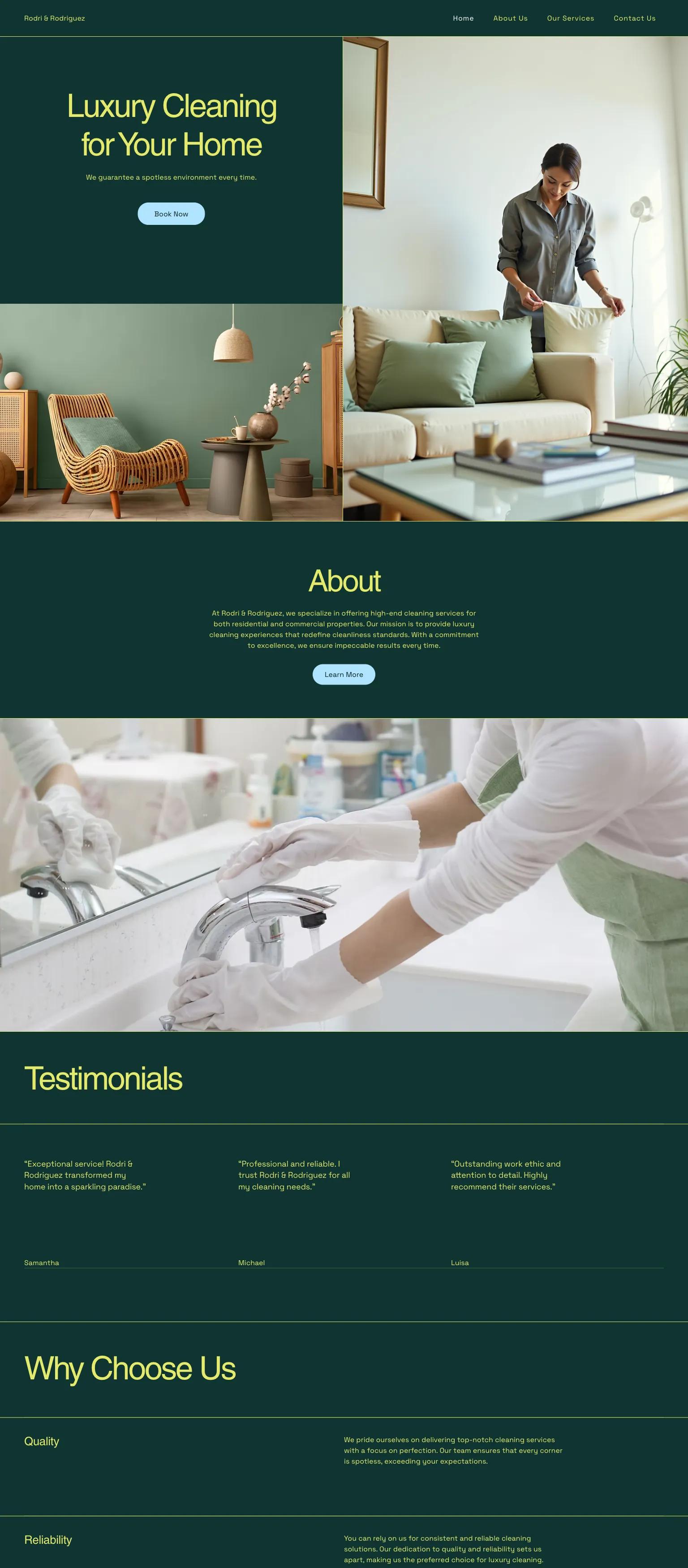 Cleaning Company (Modern) screenshot
