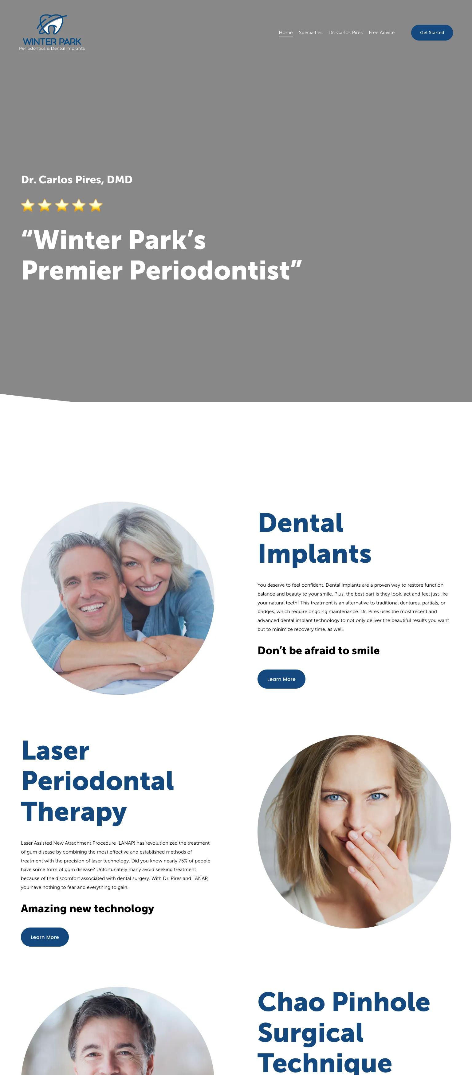 Winter Park Periodontics & Dental Implants screenshot