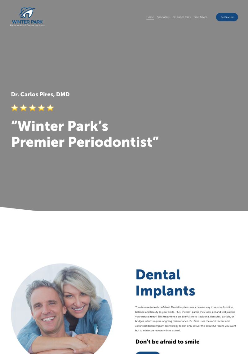 Winter Park Periodontics & Dental Implants screenshot