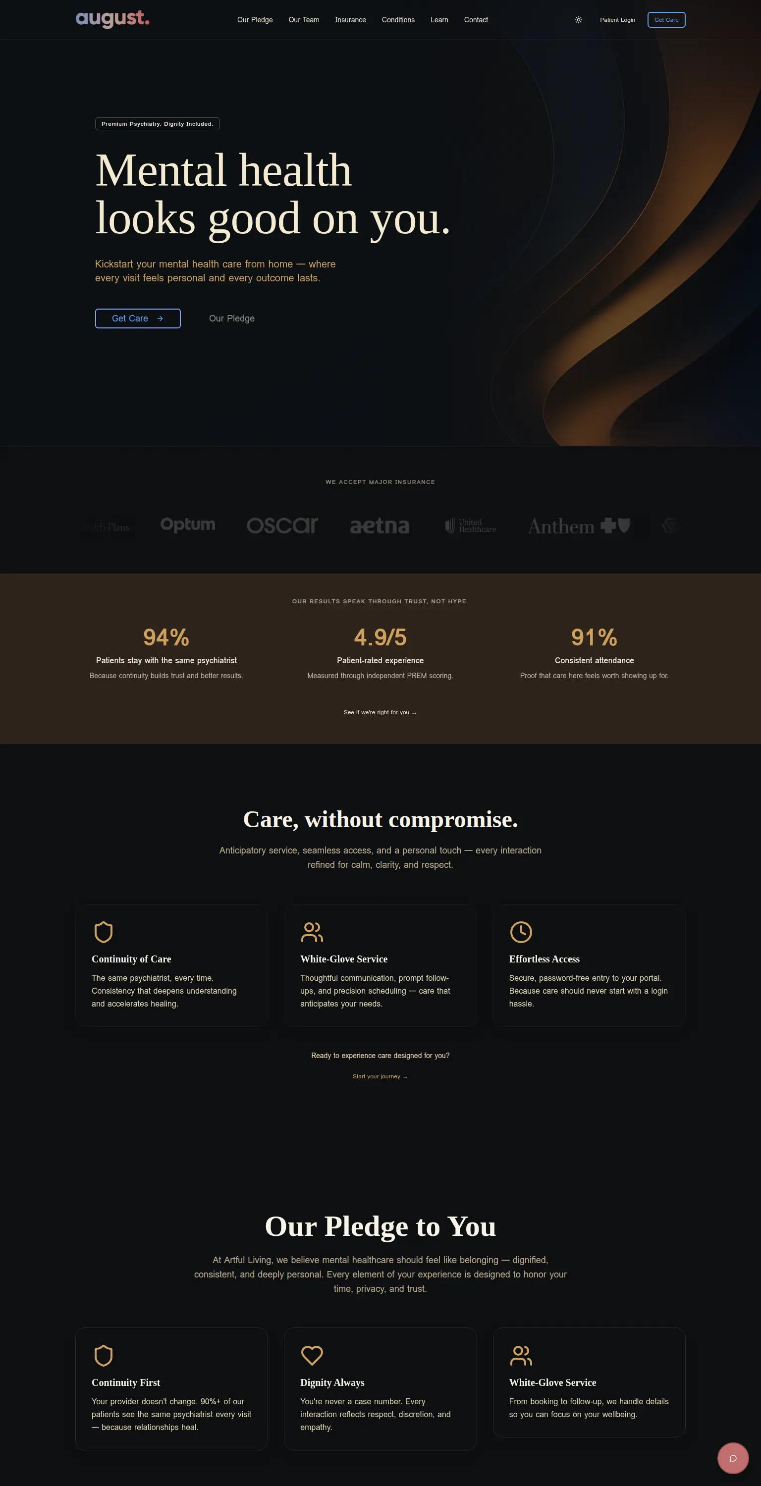 August Psychiatry screenshot