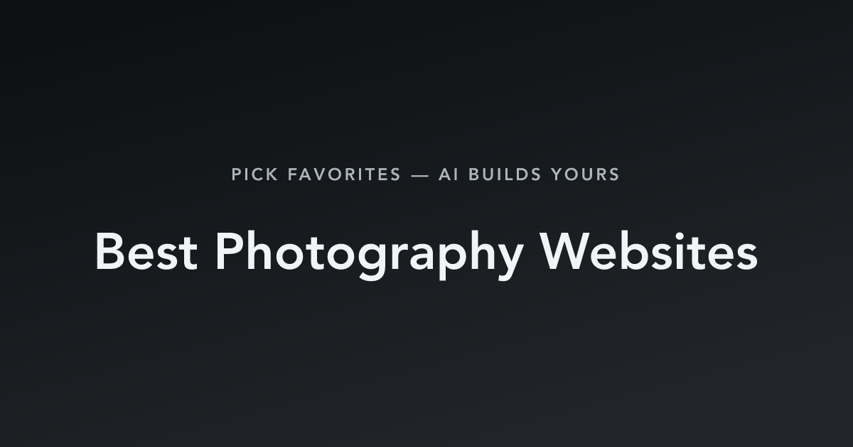 Best Photography Websites with count