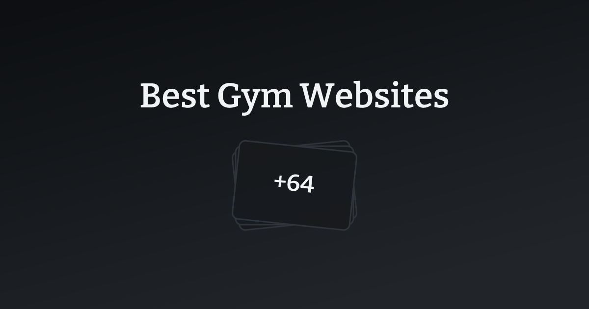 Best Gym Websites with count