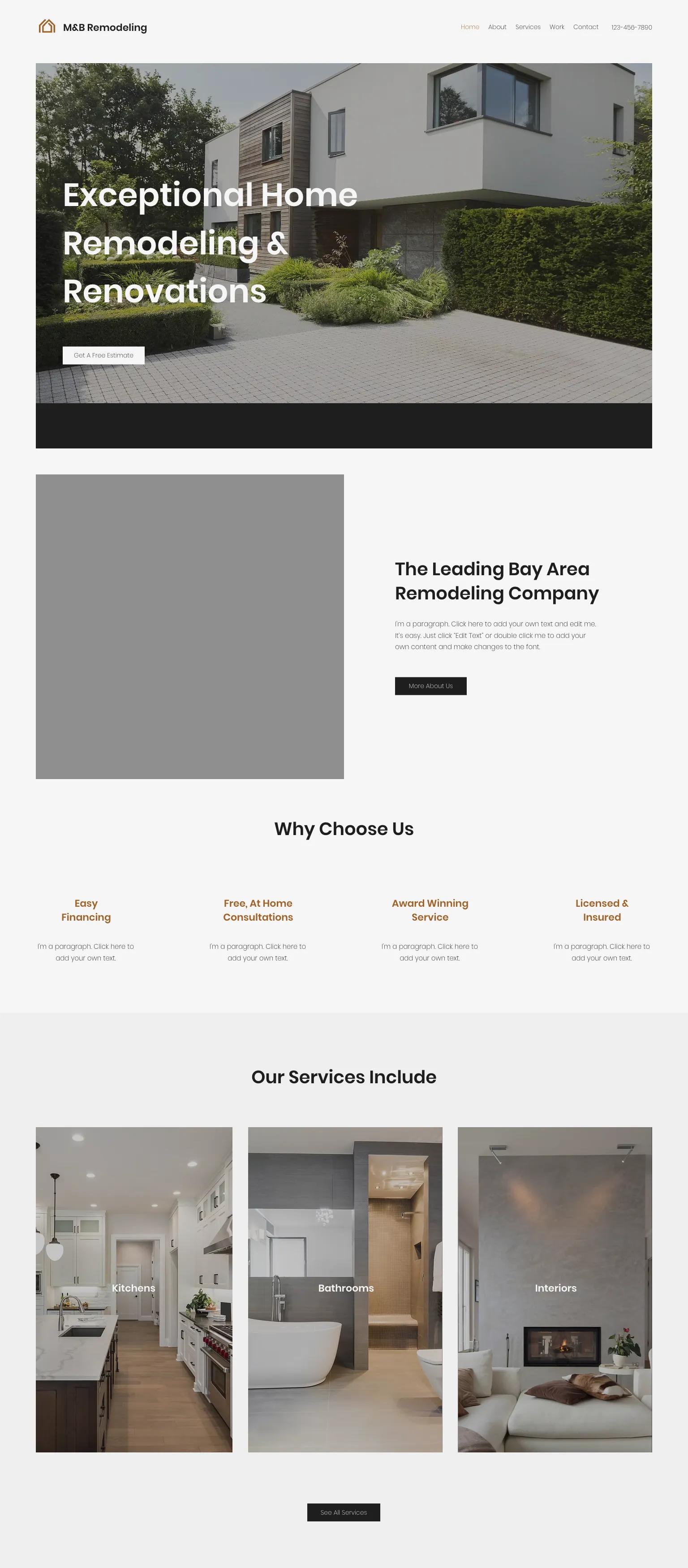 Home Remodeling Company screenshot