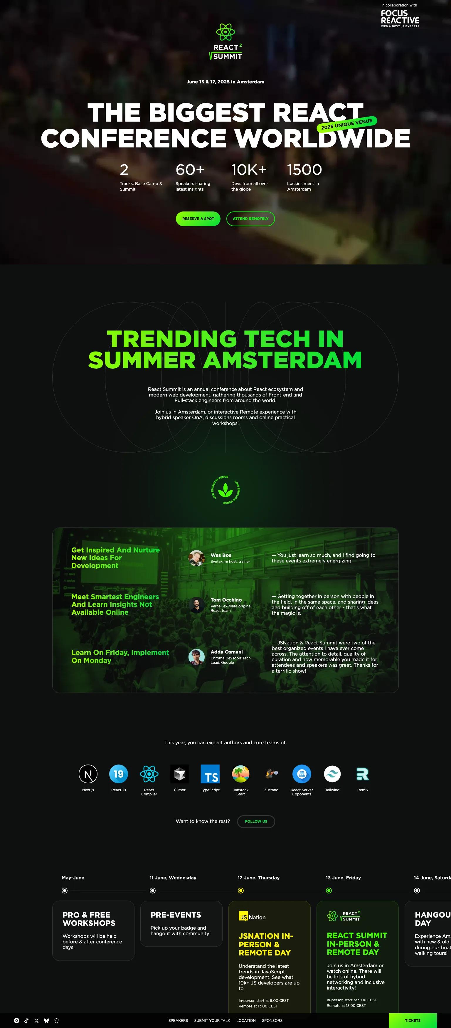 React Summit screenshot