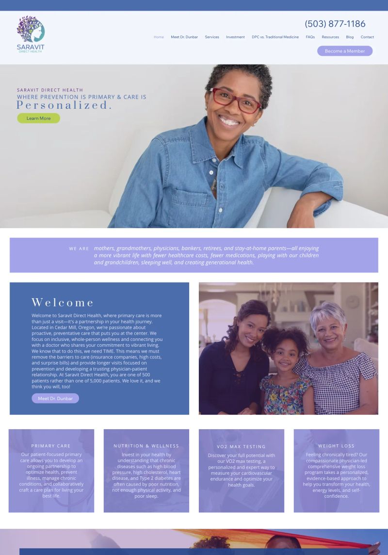 Saravit Wellness screenshot