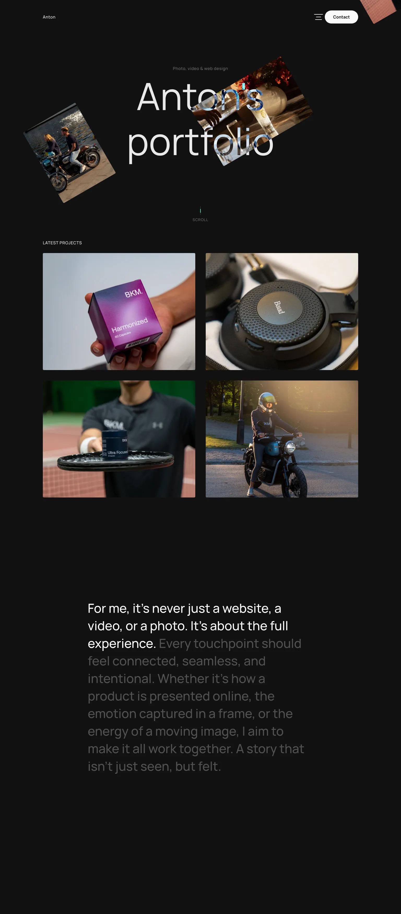 Anton's Portfolio screenshot