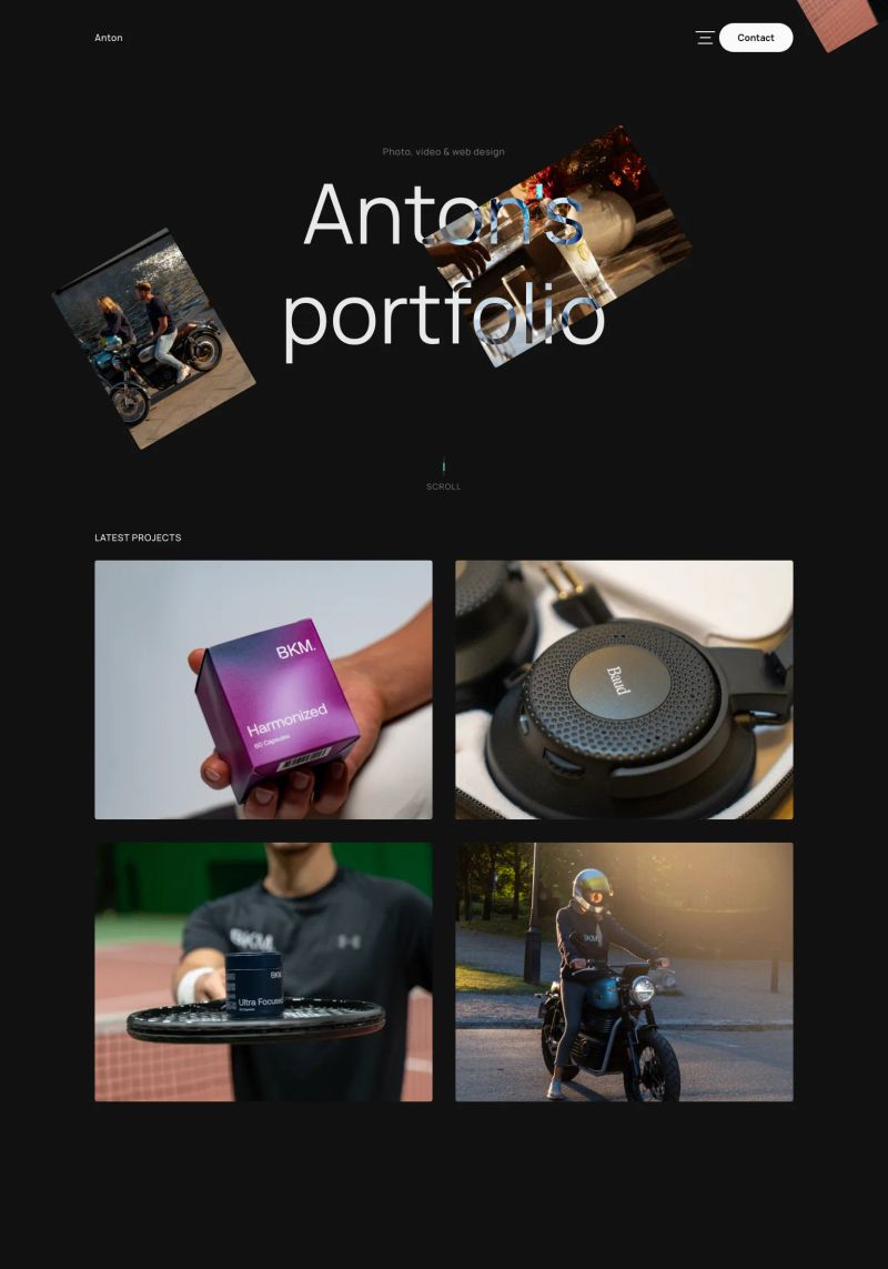 Anton's Portfolio screenshot