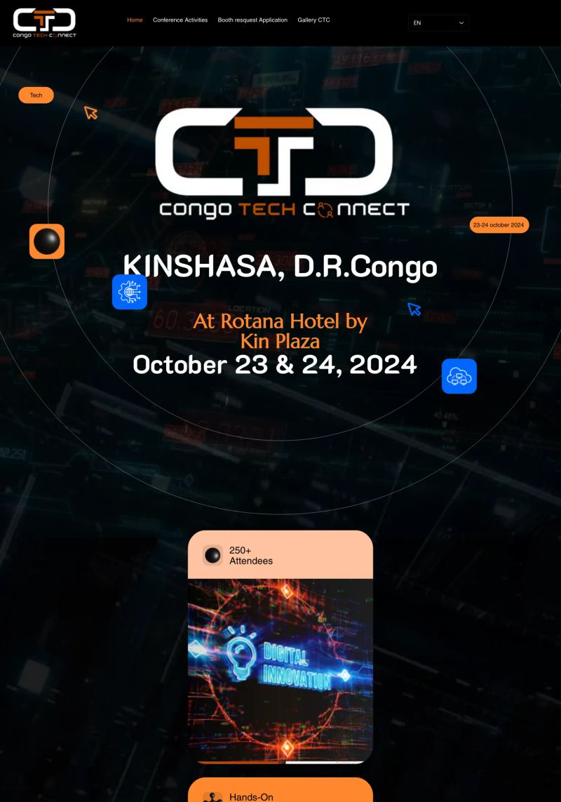 Congo Tech Connect Conference screenshot