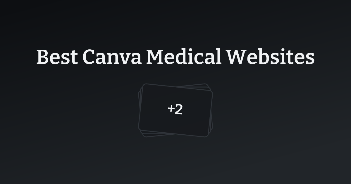 Best Canva Medical Websites with count