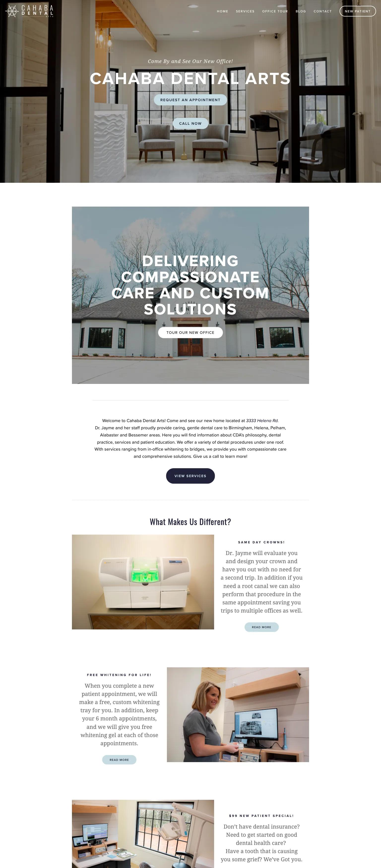 Cahaba Dental Arts screenshot