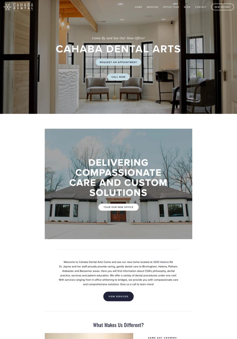 Cahaba Dental Arts screenshot