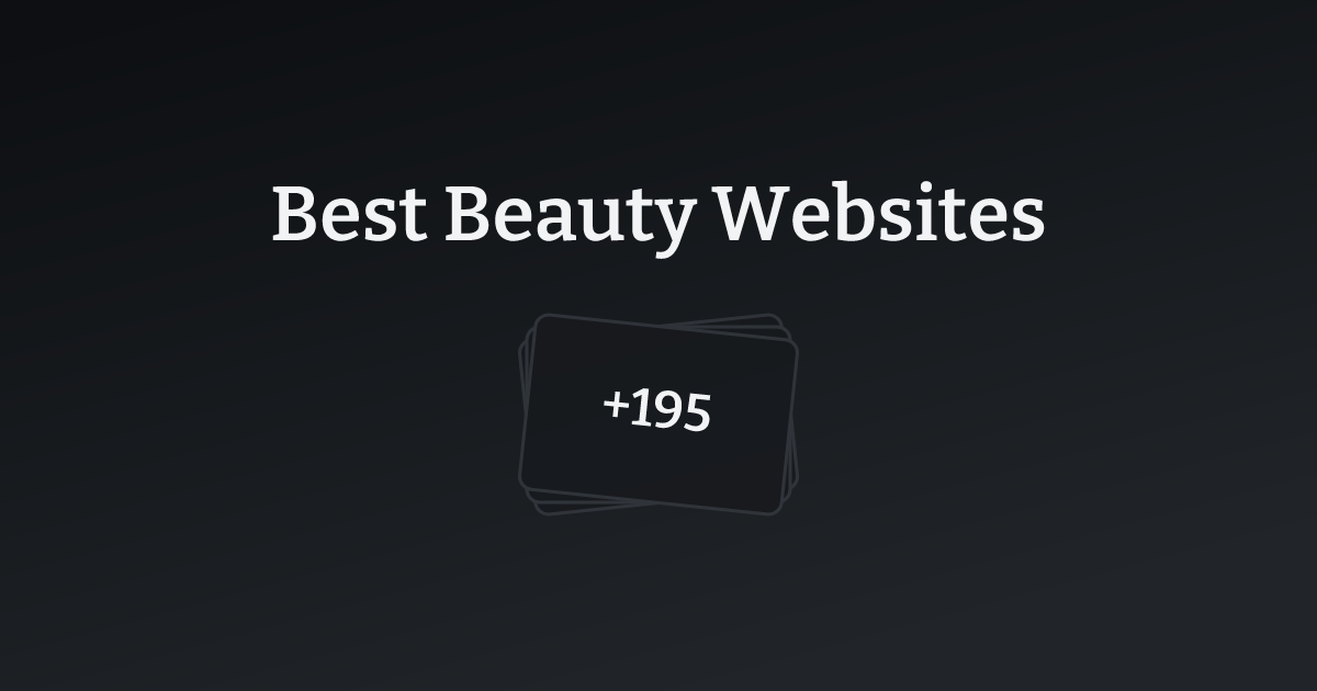 Best Beauty Websites with count