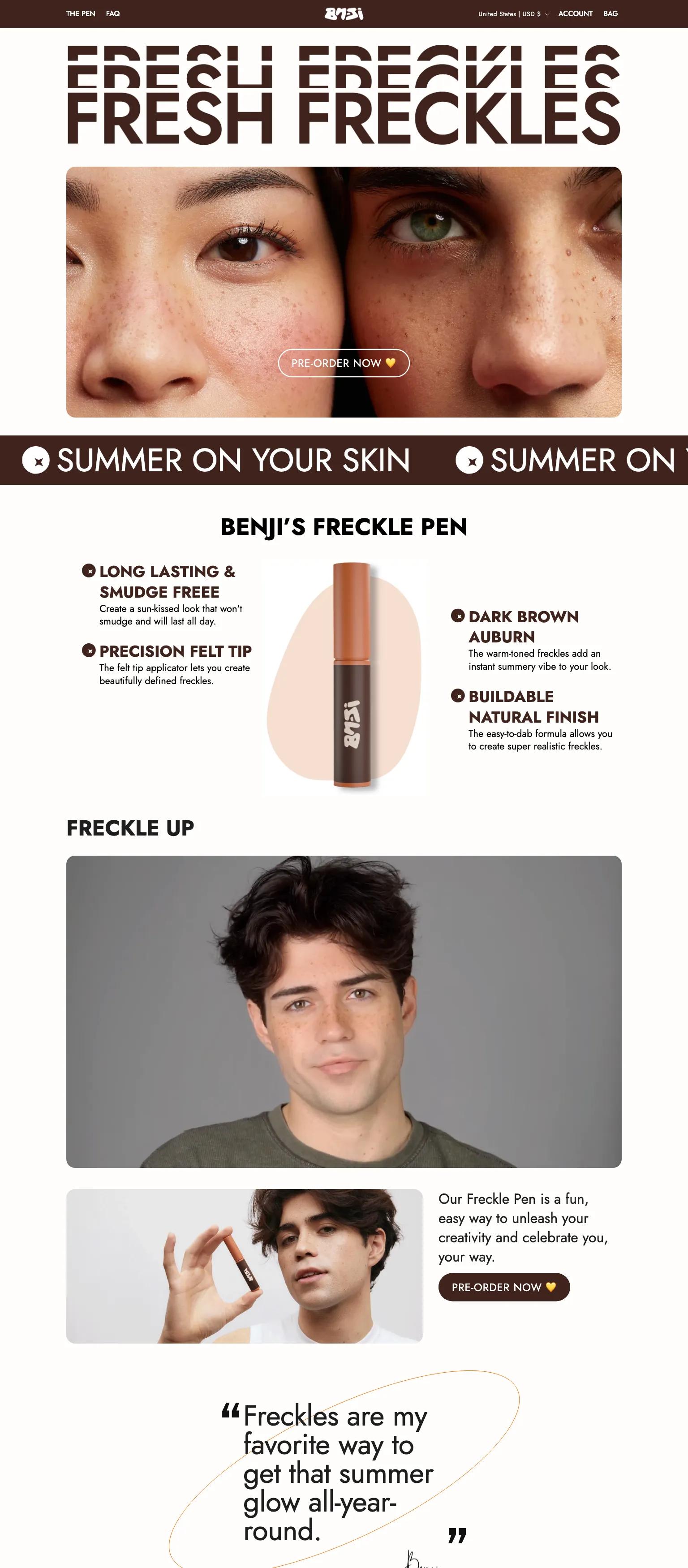 Benji's Freckle Pen screenshot