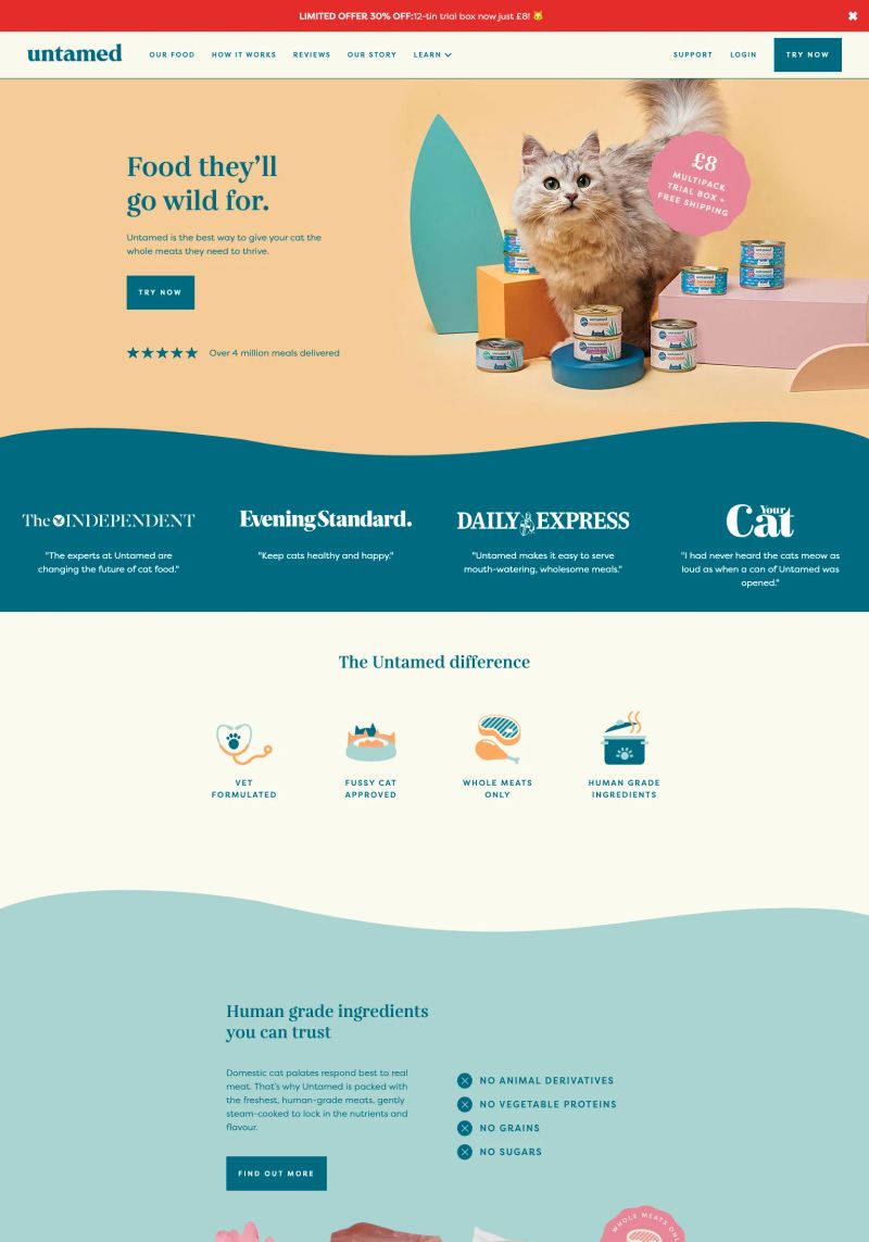 Untamed Cat Food screenshot