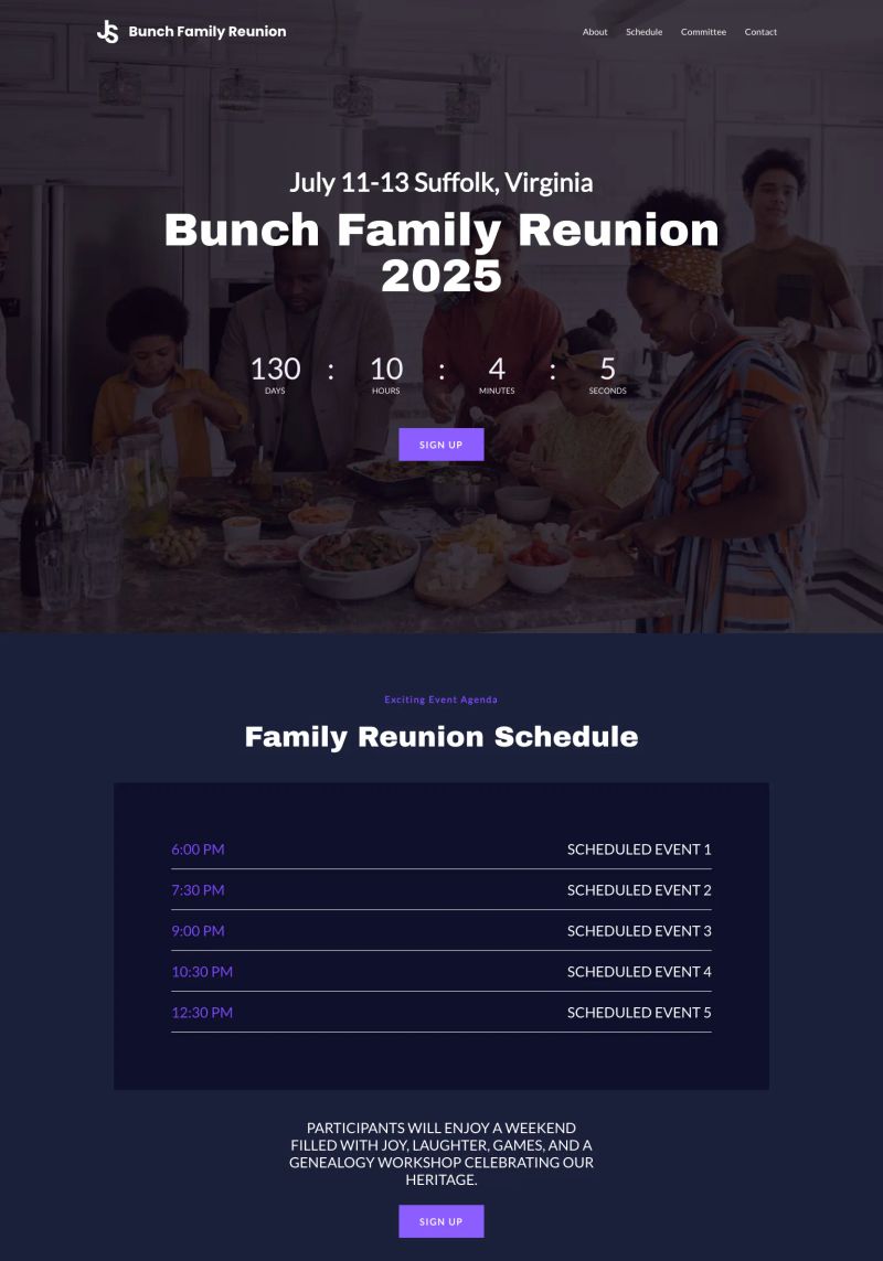 Bunch Family Reunion screenshot