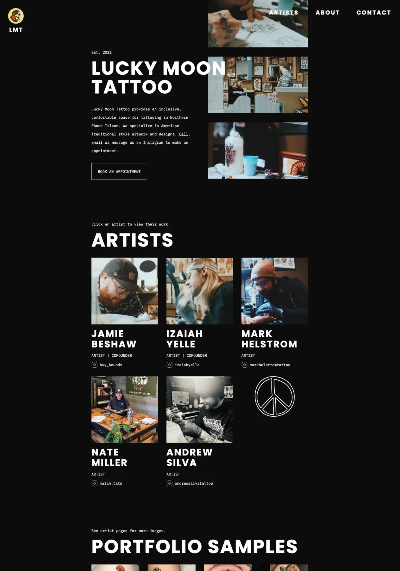 Lucky Moon Tattoo screenshot