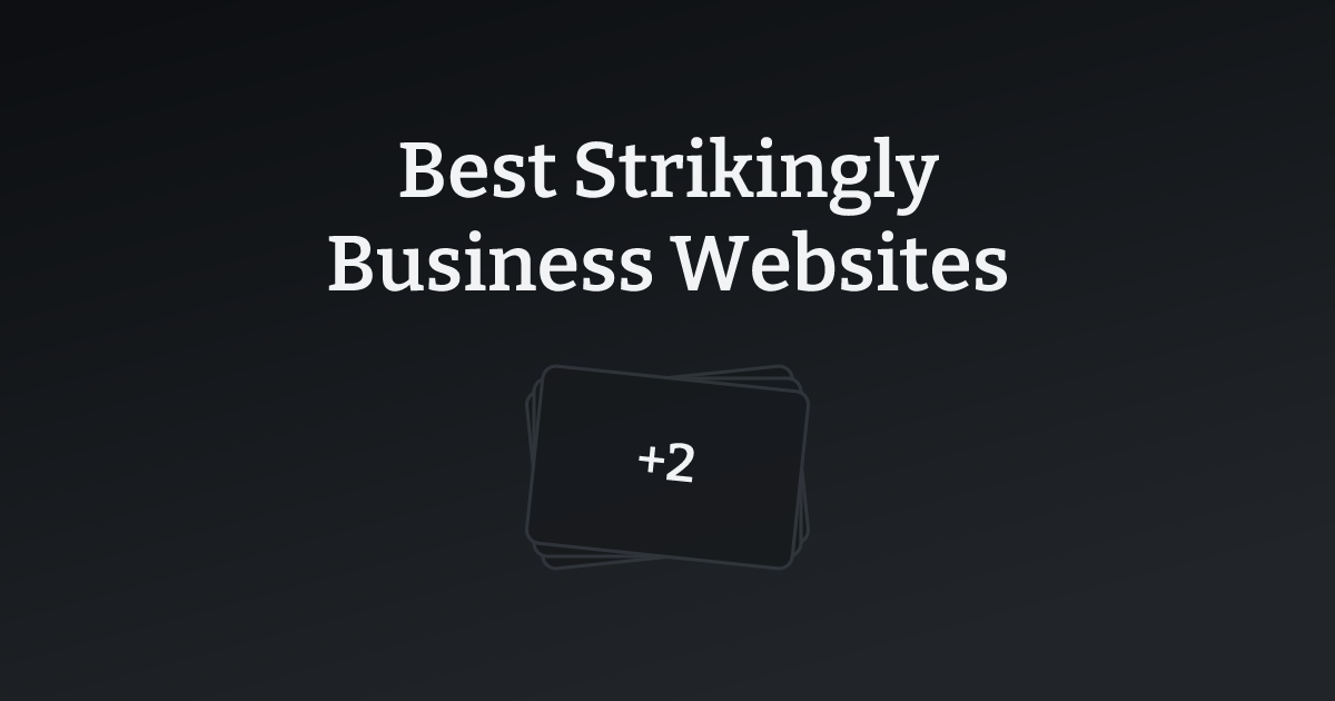 Best Strikingly Business Websites with count