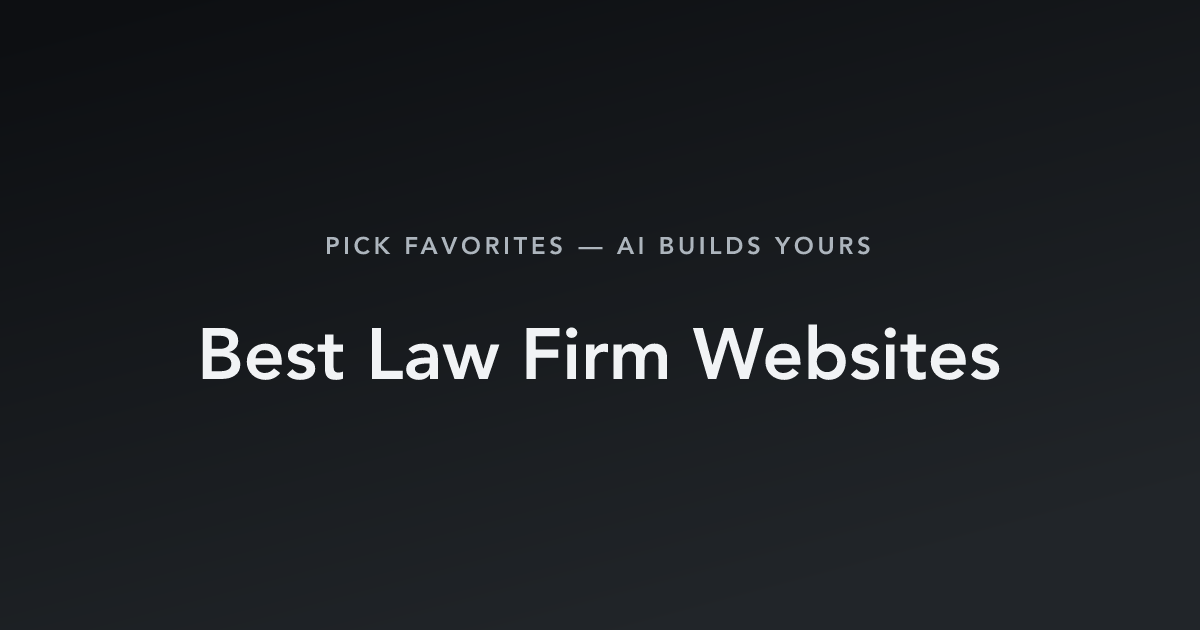 Best Law Firm Websites with count