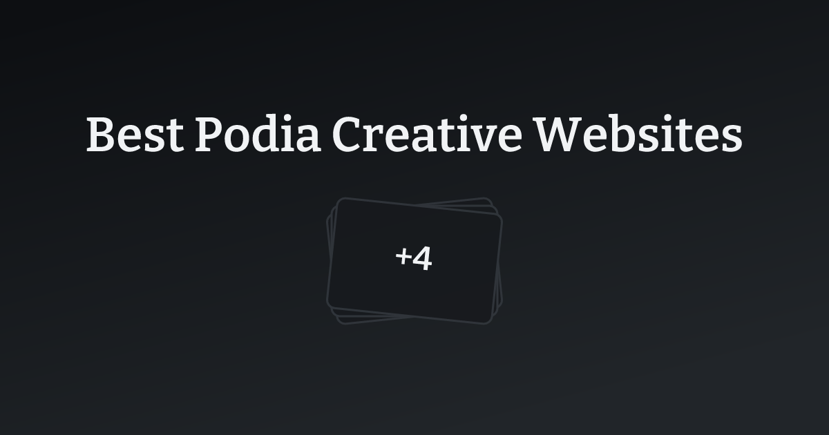 Best Podia Creative Websites with count