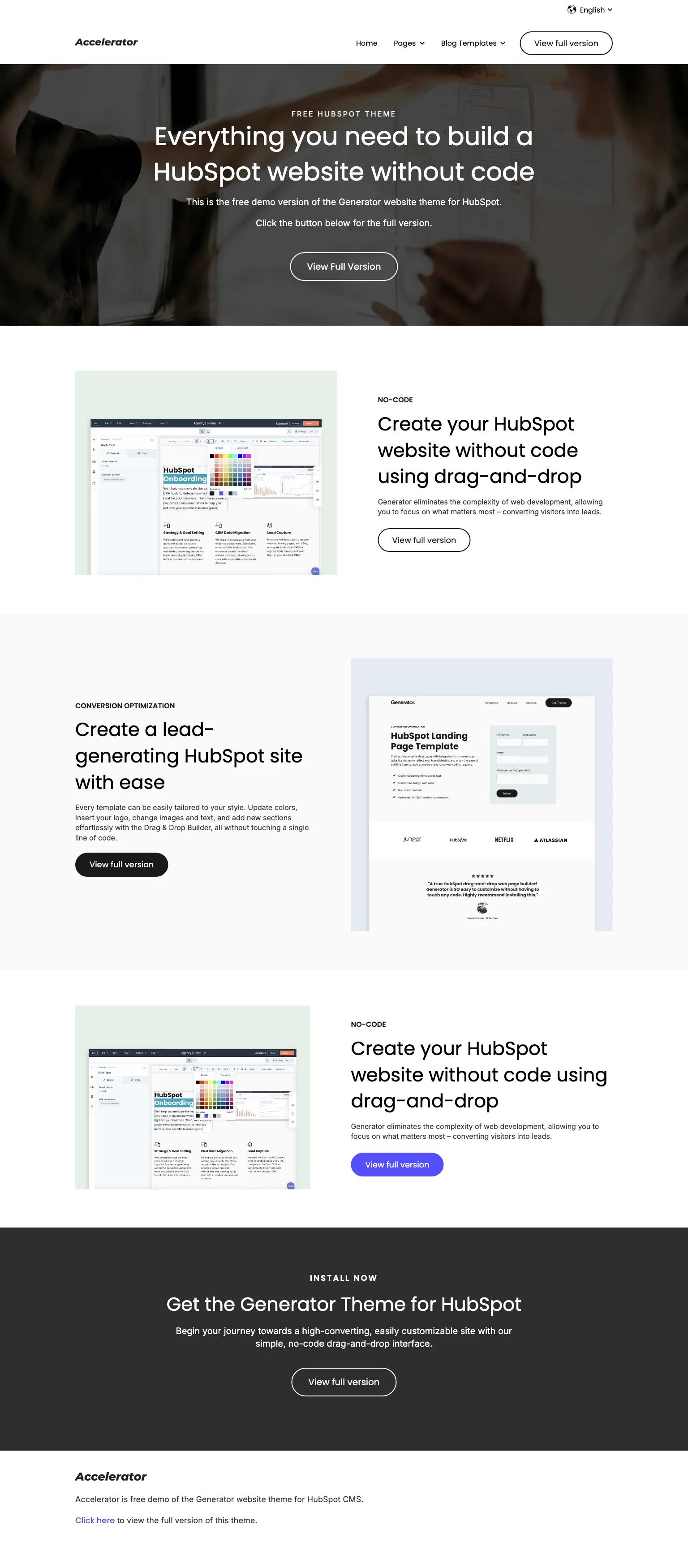 Accelerator screenshot