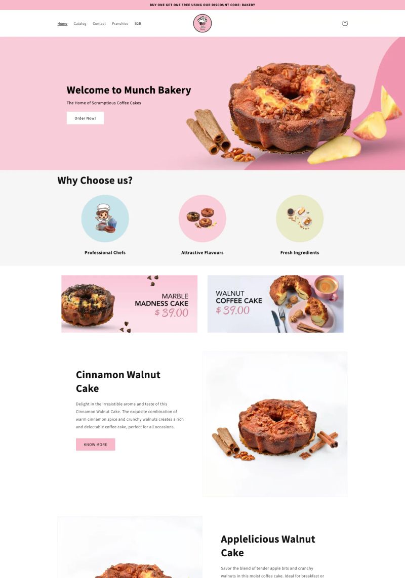Munch Bakery screenshot