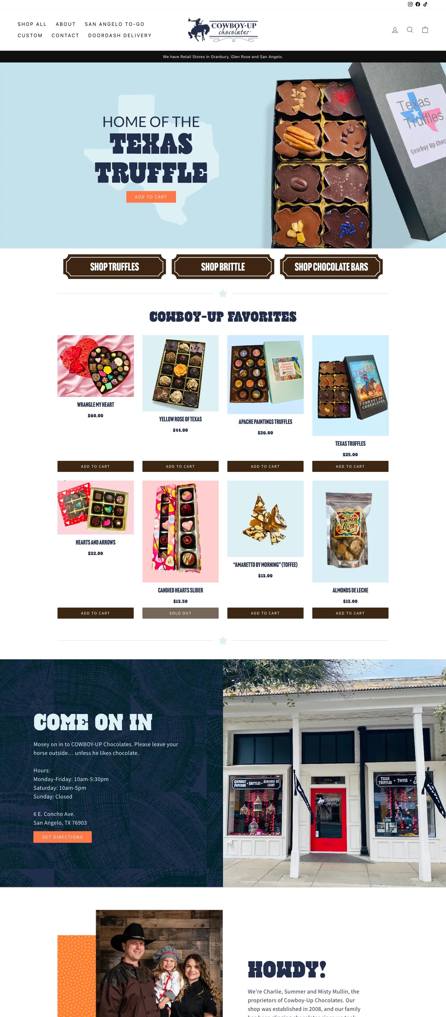 Cowboy-Up Chocolates screenshot