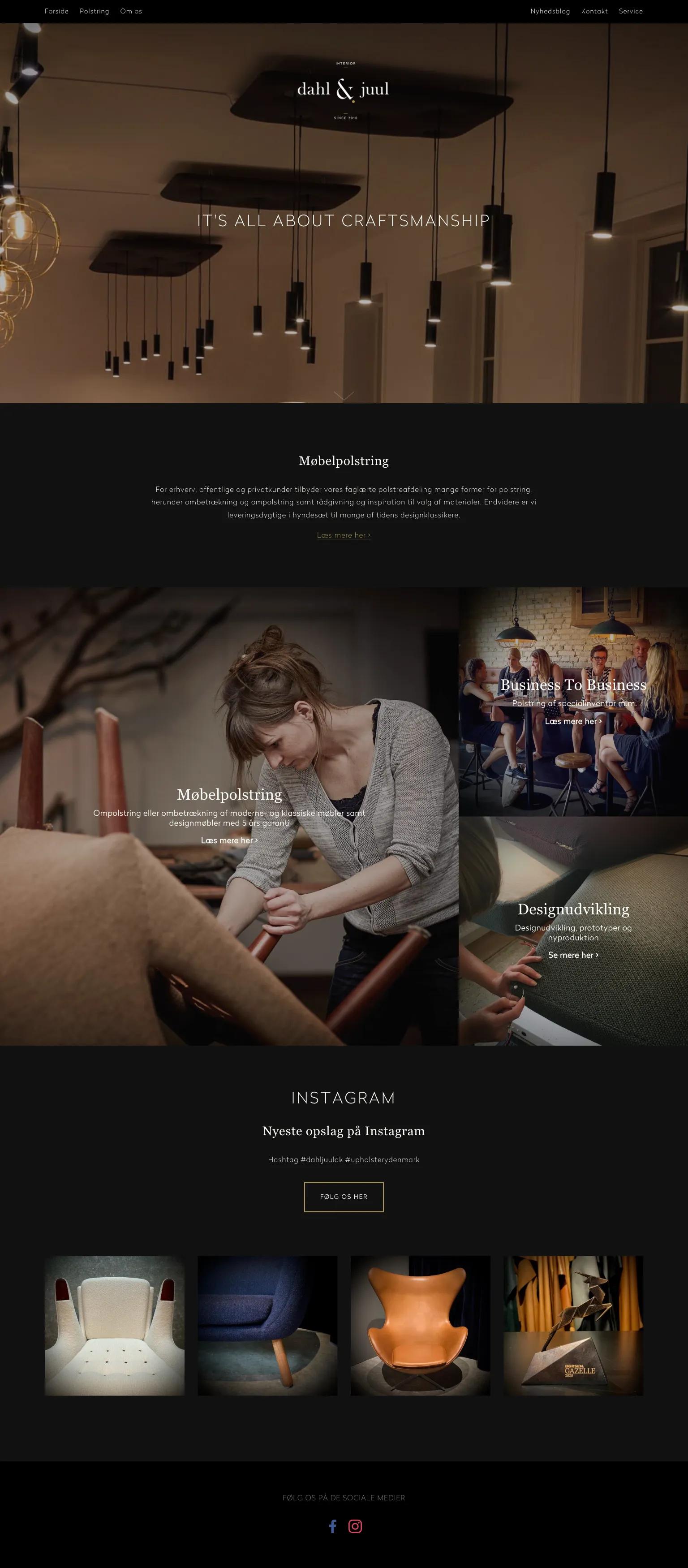 Dahl & Juul Interiør screenshot