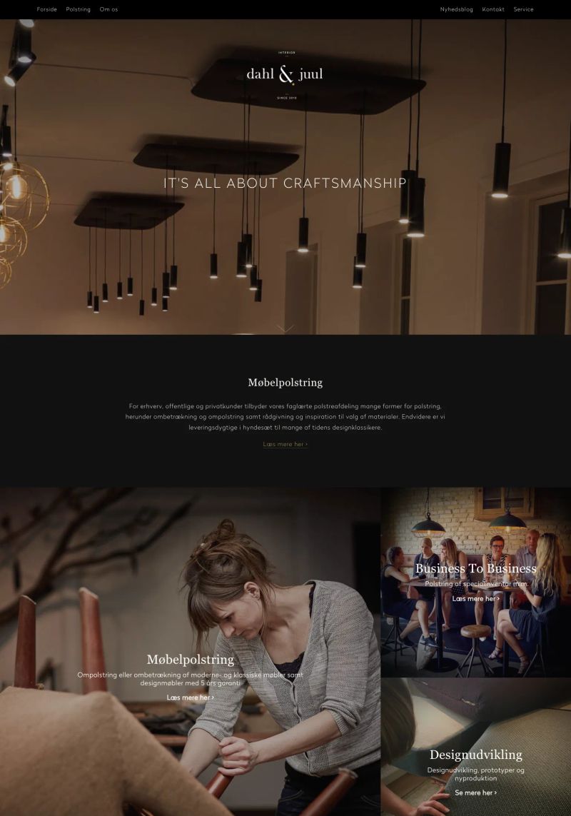 Dahl & Juul Interiør screenshot