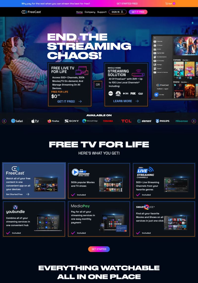 FreeCast screenshot