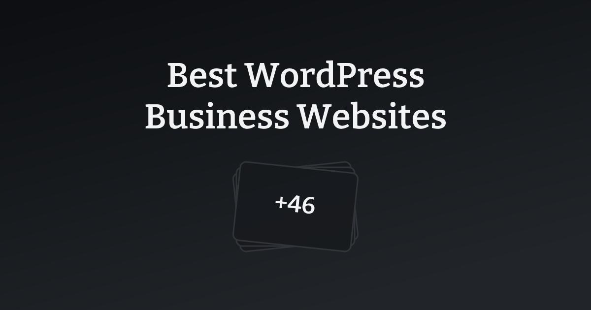 Best WordPress Business Websites with count