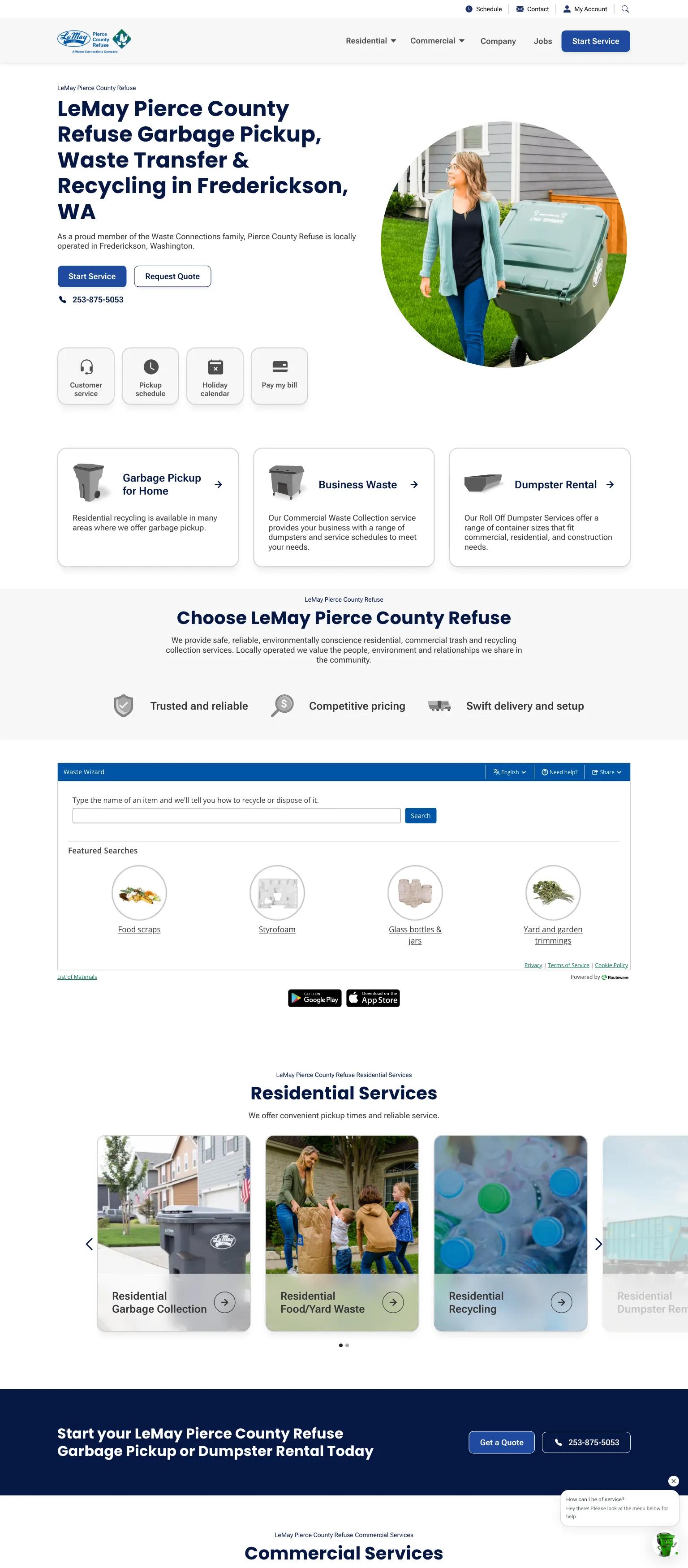 LeMay Pierce County Refuse screenshot