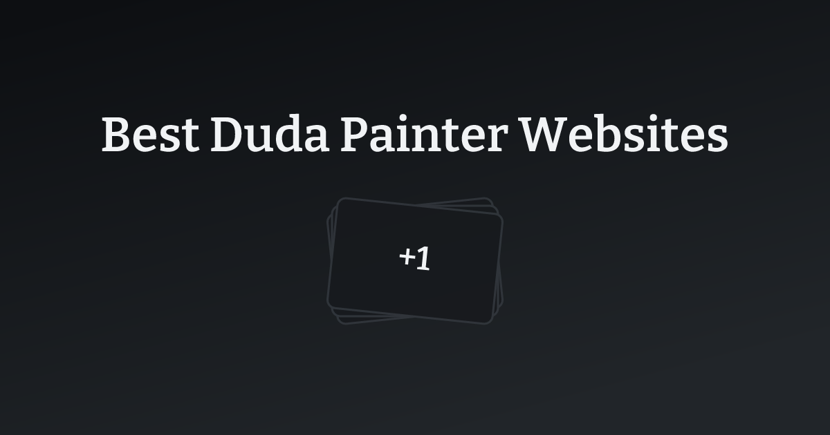 Best Duda Painter Websites with count