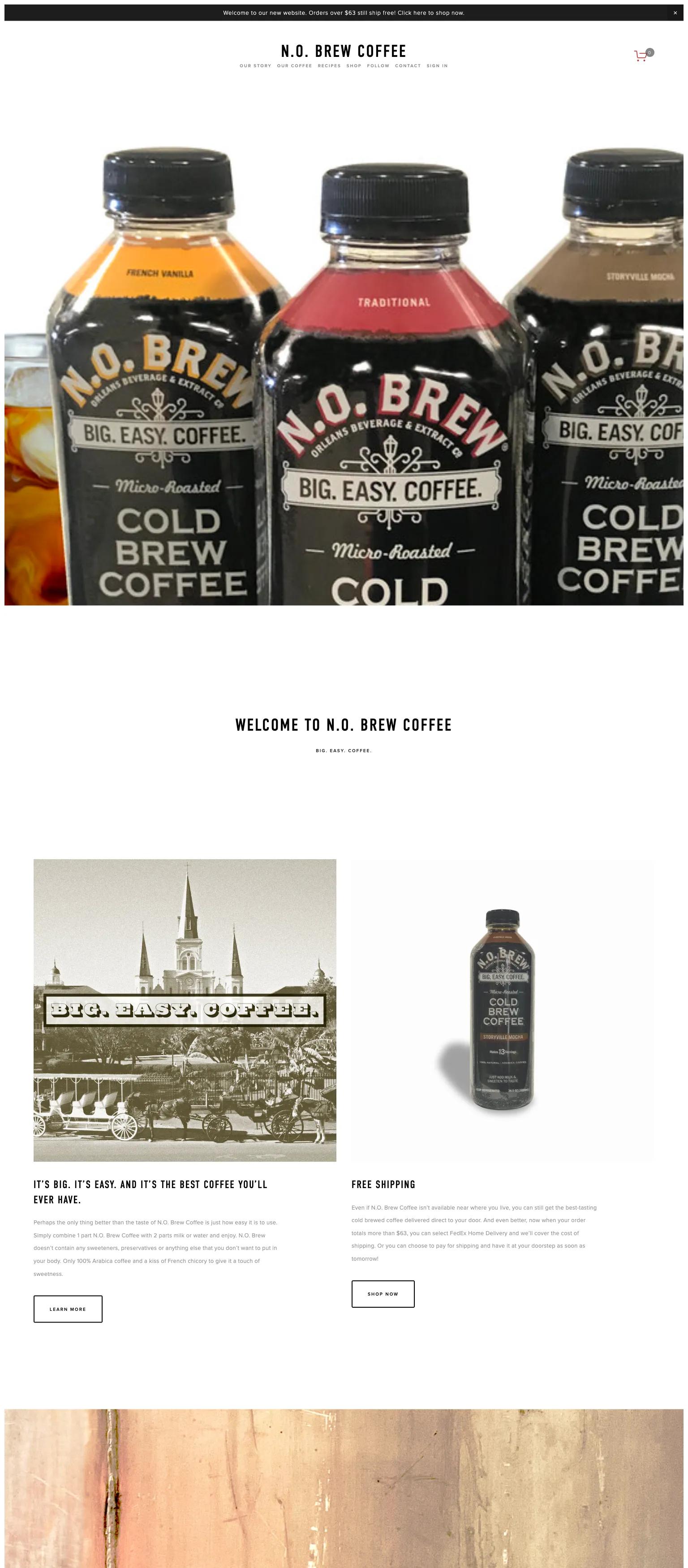 N.O. Brew Coffee screenshot